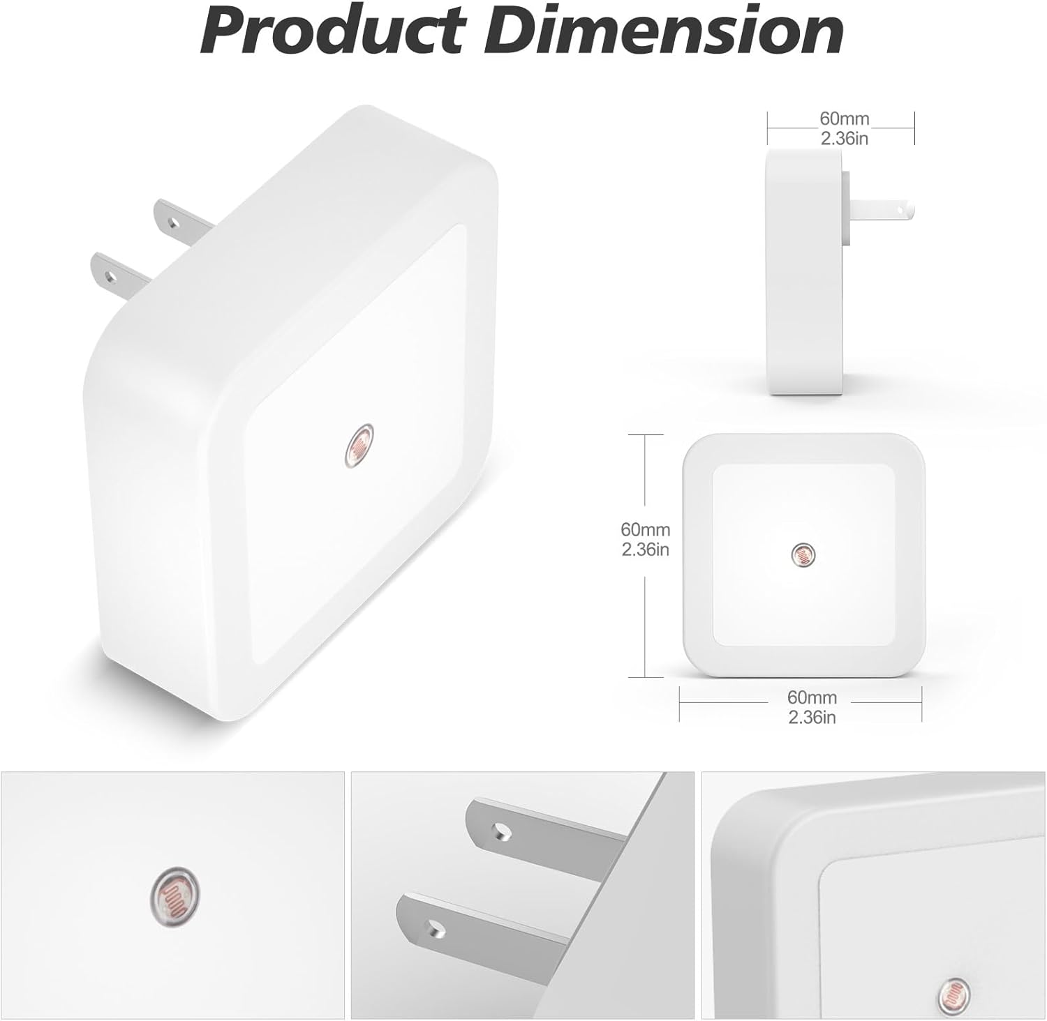 Sujeet Night Light, Night Lights Plug into Wall 8-Pack, Nightlight Plug in Night Light, Dusk to Dawn Night Lamp Led (Warm White) - Image 6