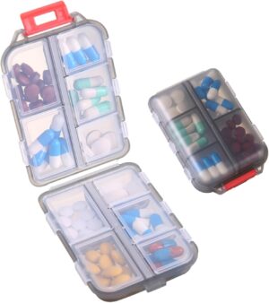 1Pack Travel Pill Organizer –...