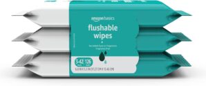 Amazon Basics Adult Wet Wipes Flush...