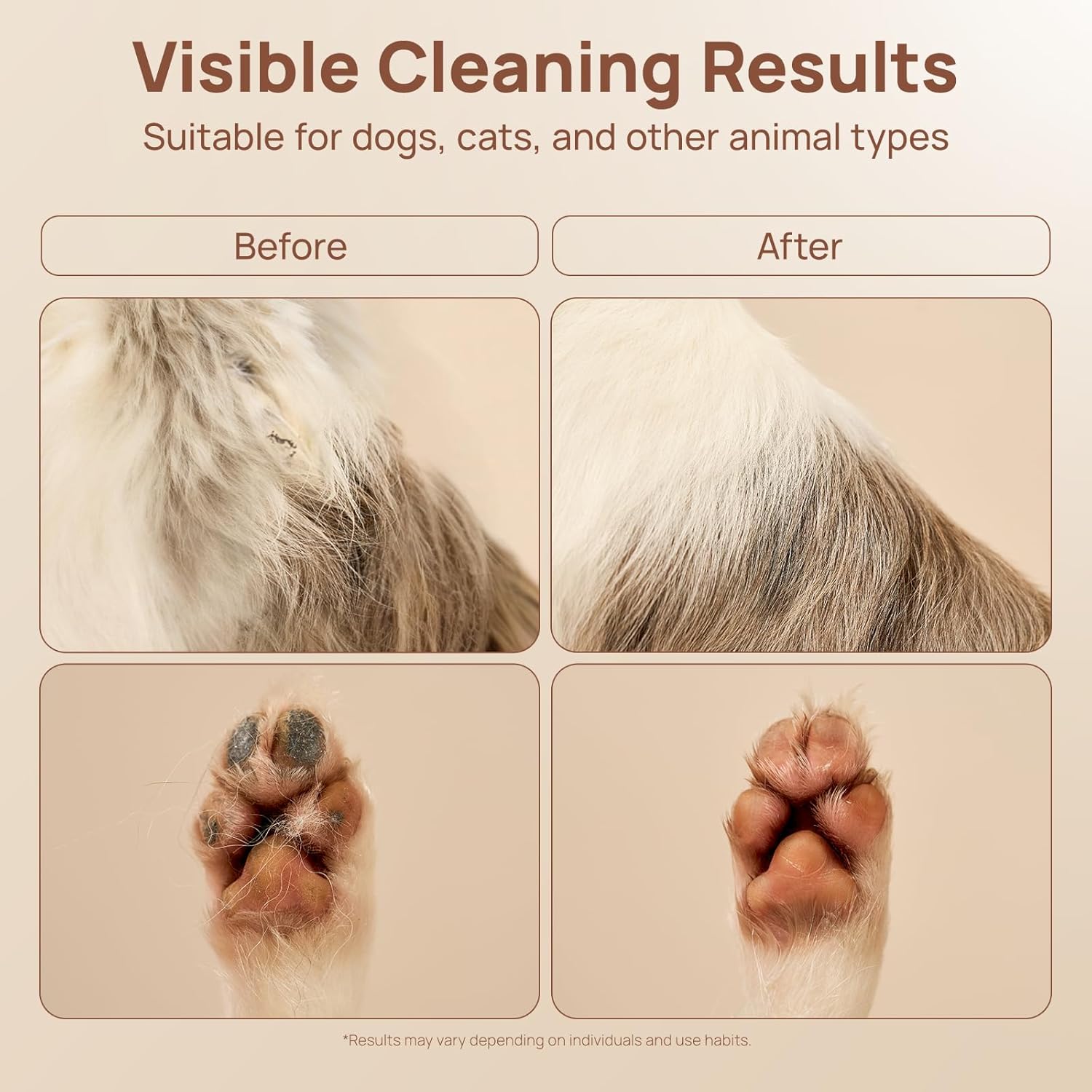 HICC PET Glove Wipes Pro – Pet Cleaning Gloves for Dogs & Cats – Infused with Coconut Oil & Plant Extracts – Hypoallergenic, Gentle, Spa-Like Care at Home - Image 7