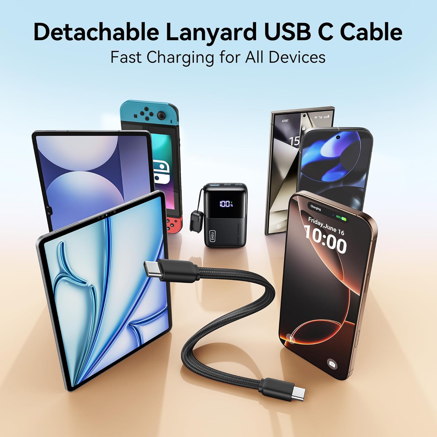 INIU Mini Portable Charger, Small 45W PD Power Bank, 10000mAh USB C in&Out Fast Charging Pocket Size Battery Pack, Travel Essentials Powerbank for iPhone 17 16 15 14 Pro Air, Xiaomi, Samsung S24 etc - Image 5