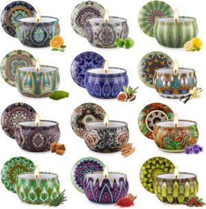 Scented Candles Gift Set,12 Pack Ca...