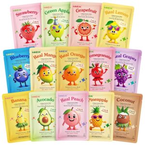 14 Pack Fruit Face Masks Skincare f...