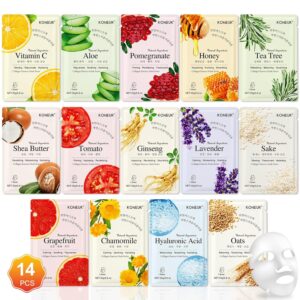 14 Pack Sheet Face Masks Skincare, ...