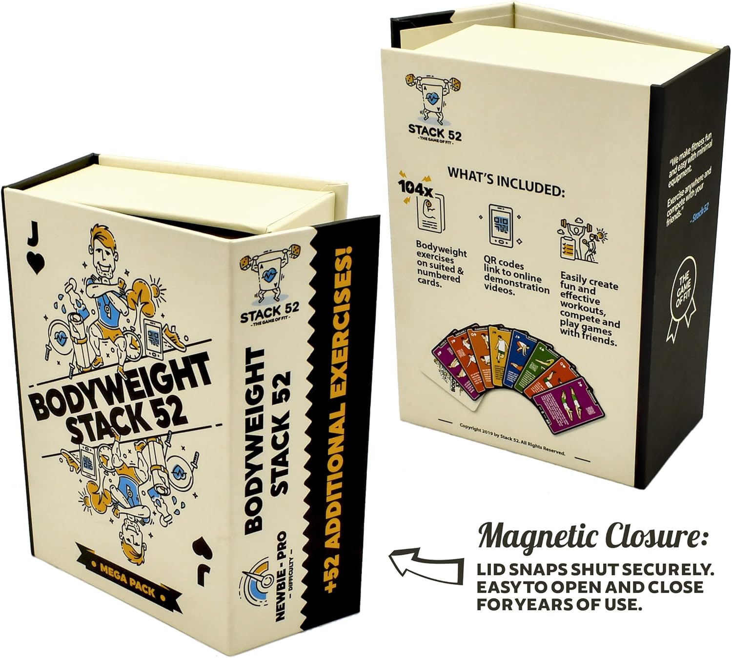 Stack 52 Bodyweight Exercise Cards: Workout Playing Card Game. Designed by a Military Fitness Expert. Video Instructions Included. No Equipment Needed. Burn Fat Build Muscle. - Image 7