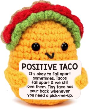LuoHere Positive Crochet Taco Birth...