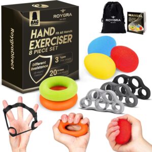 roygra Grip Strength Trainer (8 Pac...