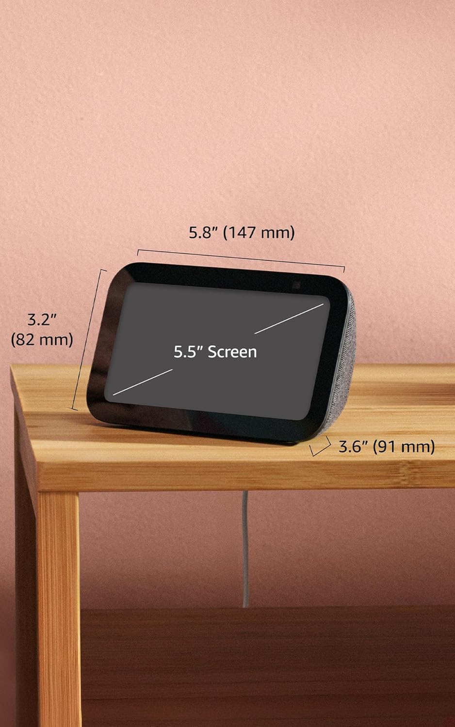 Amazon Echo Show 5 (newest model), Smart display, Designed for Alexa+, 2x the bass and clearer sound, Charcoal - Image 4