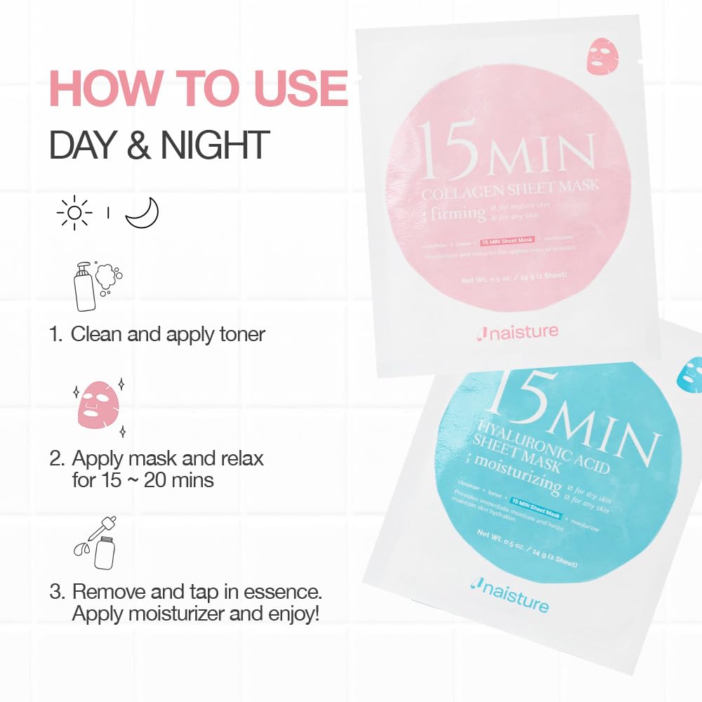 Naisture 15 Min Pamper Me Kit Korean Spa Skincare Gift Set for Women-Head to Toe with Hair, Face, Eye, Hand, & Foot Masks (7 pcs) - Image 4