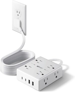 10Ft Extension Cord with Multiple O...