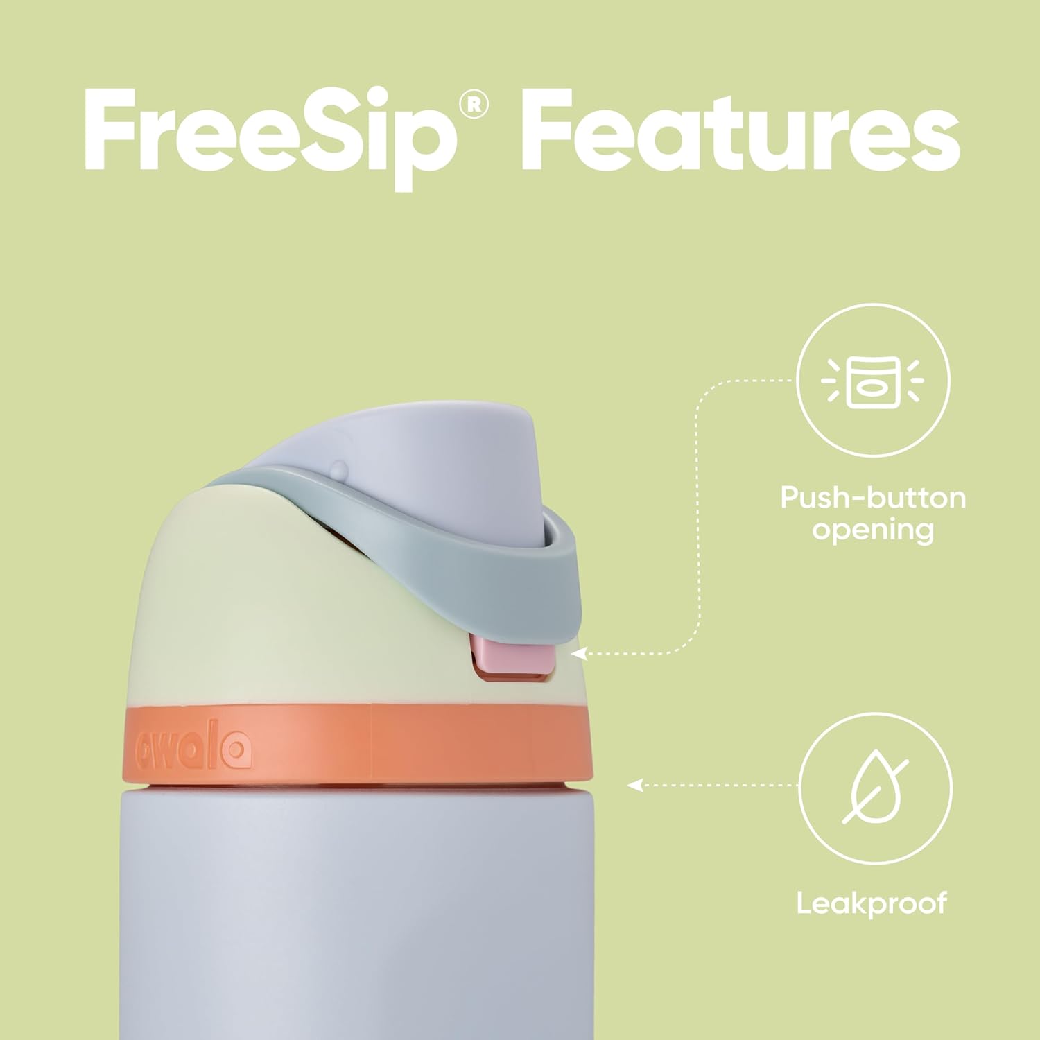 Owala FreeSip Insulated Stainless Steel Water Bottle with Straw for Sports, Travel, and School BPA-Free Sports Water Bottle, 24 oz, Beach House - Image 4
