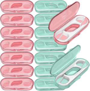 14 Packs Travel Dental Floss Pick C...