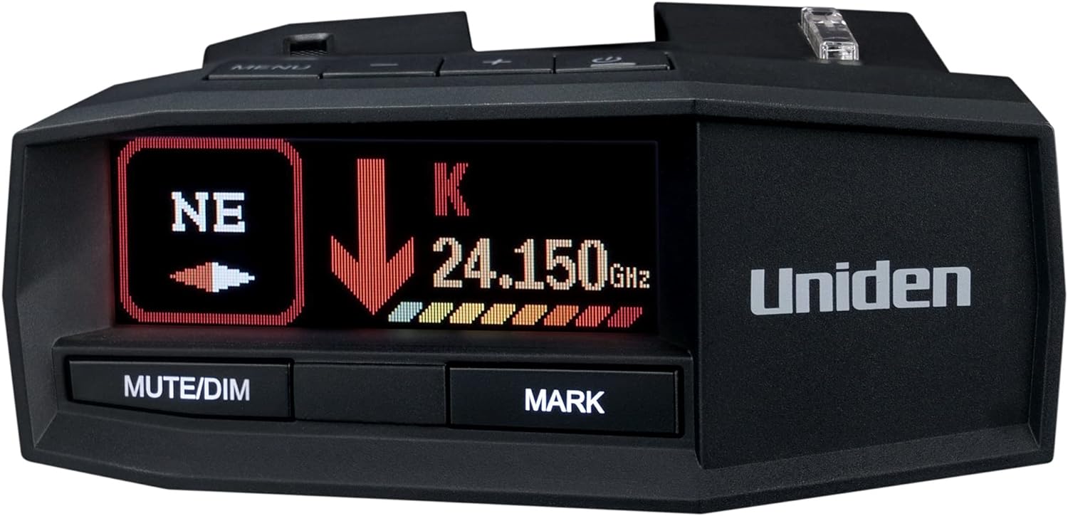 UNIDEN R8 Extreme Long-Range Radar/Laser Detector, Dual-Antennas Front & Rear Detection w/Directional Arrows, Built-in GPS w/Real-Time Alerts, Voice Alerts, Red Light Camera and Speed Camera Alerts - Image 4