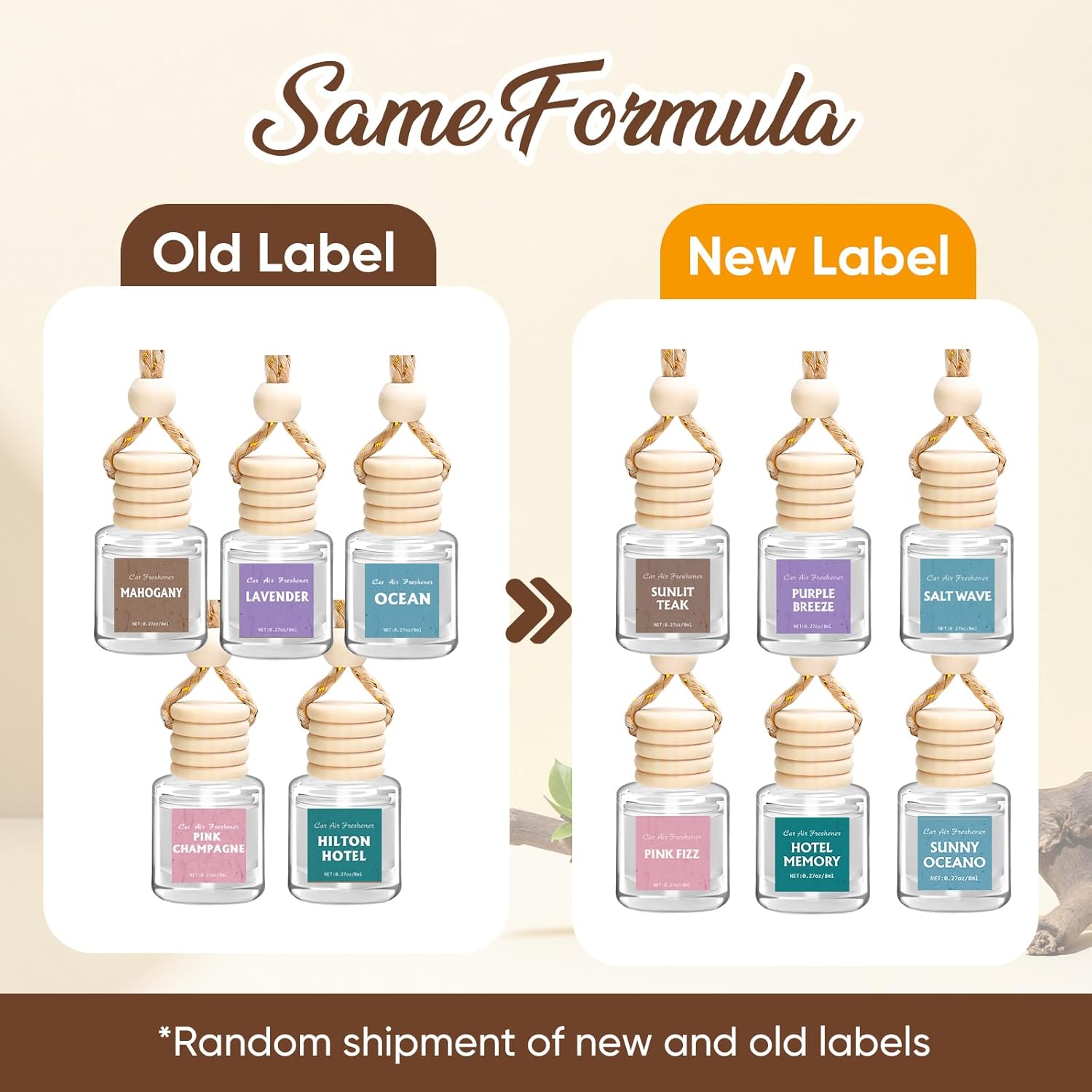 AROIC Car Air Freshener for Women, 6 Pack Air Freshener Diffuser, Mothers Day Gift for Mom, Hanging Essential Oil Air Freshener Diffuser Odor Eliminator, Cute Car Interior Decor Car Scents Accessories - Image 3