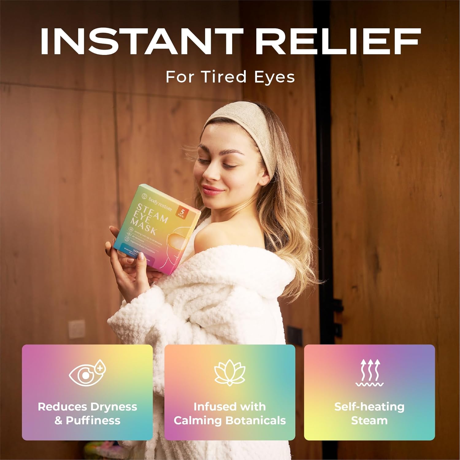 Body Restore Heated Eye Mask for Dry Eyes 5 Pack – Mothers Day Gifts for Mom, Self Heating Warm Compress, Birthday Gifts for Women, Relaxation – Variety - Image 8