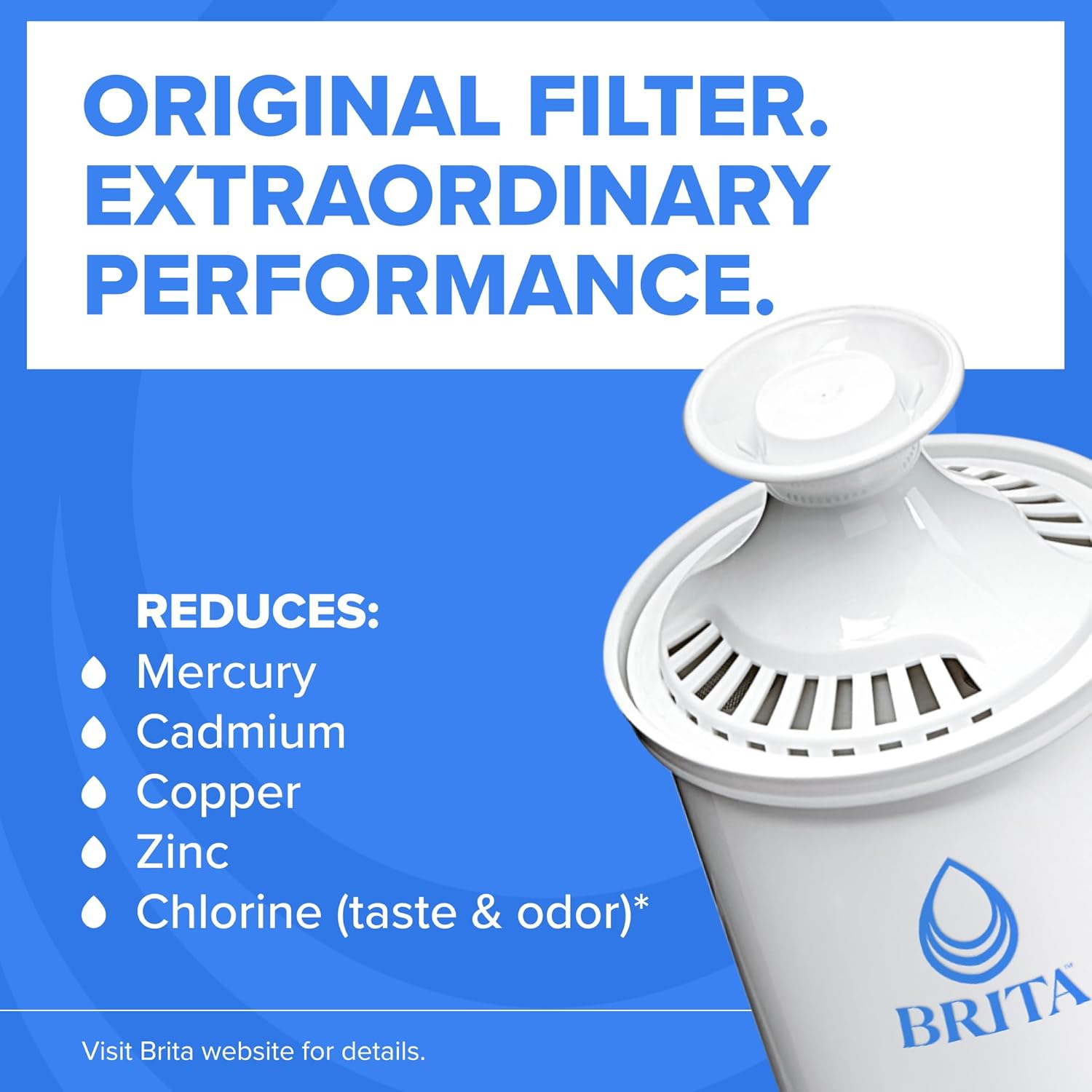 Brita UltraMax Large Water Dispenser with Standard Filter, BPA-Free, Reduces Copper, Cadmium and Mercury Impurities, Lasts 2 Months or 40 Gallons, 27-Cup - Image 3