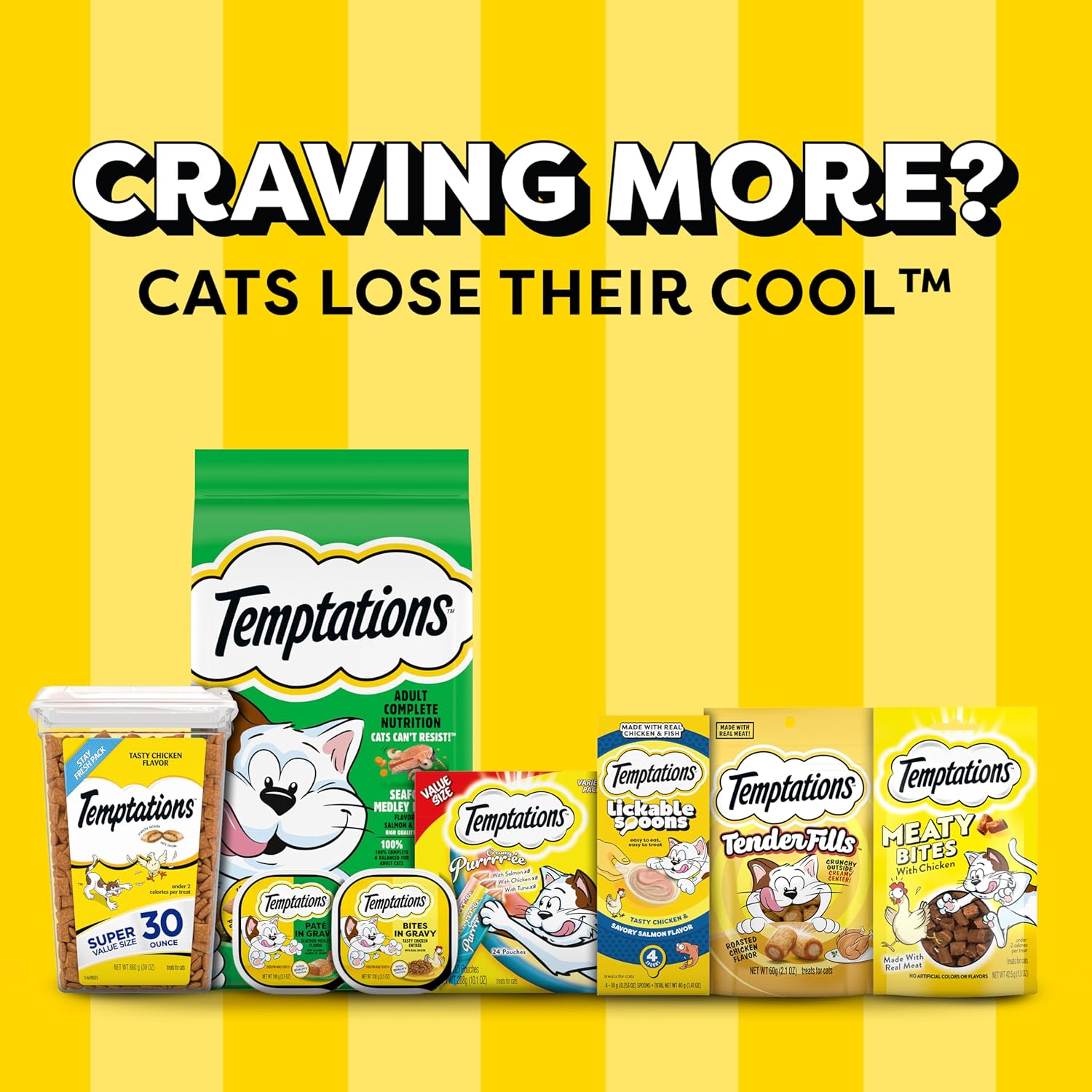 Temptations Cat Treats, Classic Crunchy and Soft Cat Treats, Catnip Fever Flavor, Catnip Treats, 16 oz. Tub - Image 12