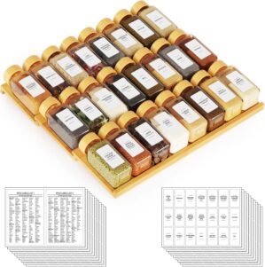 SpaceAid Bamboo Spice Drawer Organi...