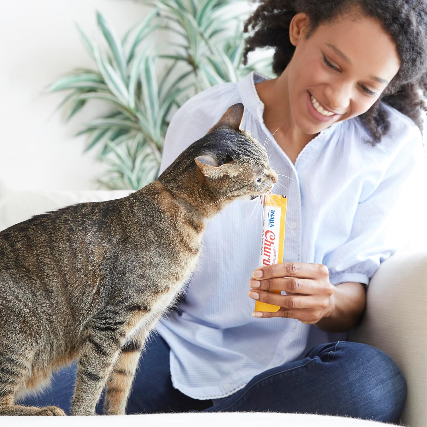 INABA Churu Cat Treats, Grain-Free, Lickable, Squeezable Creamy Purée Cat Treat/Topper, 60 Servings, Tuna Variety Box - Image 4