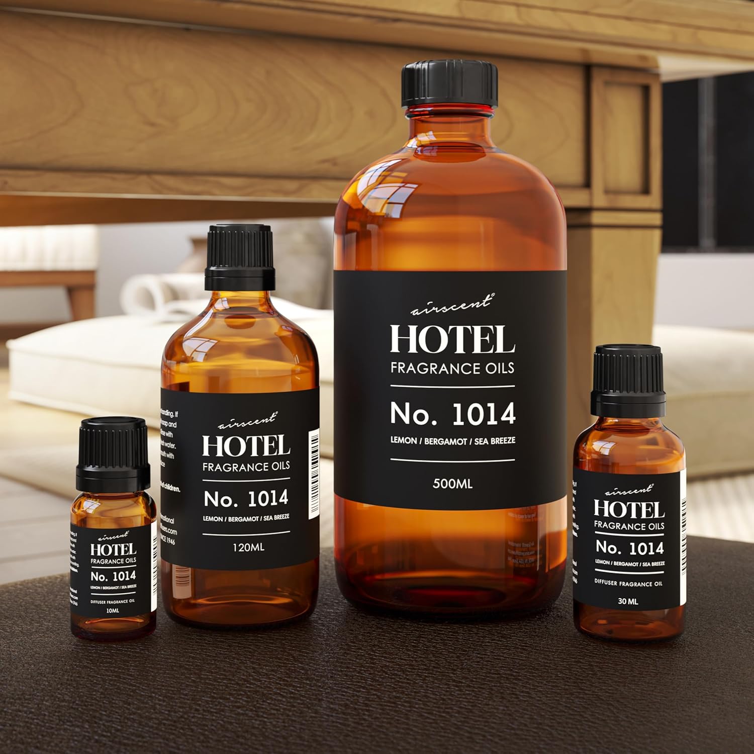 AirScent Hotel Diffuser Oil No. 1014 - The Iconic 5-Star Hotel Coastal Blend - Lemon Bergamot Sea Breeze - 10 mL Premium Fragrance Oil for Ultrasonic and Waterless Diffusers and Crafting - Image 7