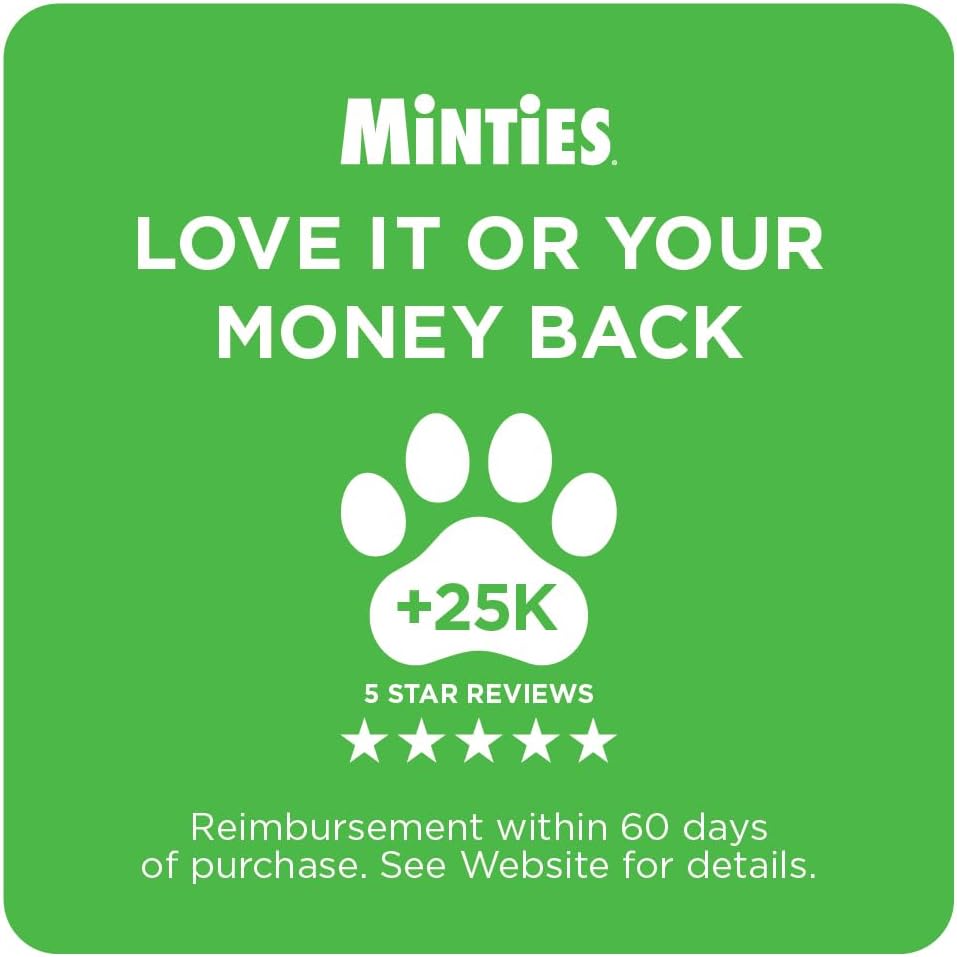Minties Dog Dental Bone Treats, Tiny/Small Dental Dog Treats, 16 Ounces, Cleans Teeth, Fight Bad Breath, Removes Plaque and Tartar, 40 Count - Image 9