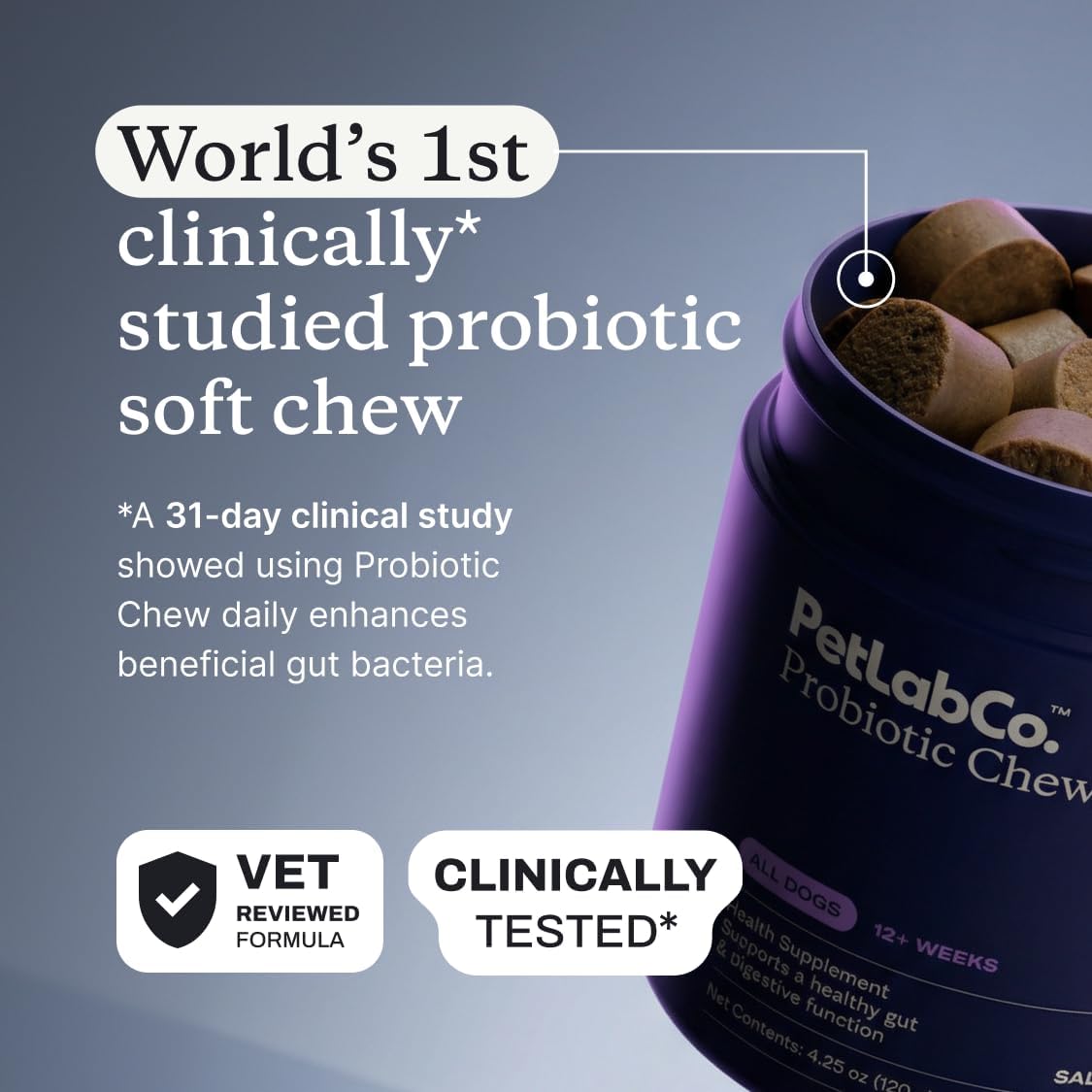 PetLab Co. Probiotics for Dogs, Support Gut Health, Occasional Diarrhea, Digestive Health & Seasonal Allergies - Salmon Flavor - Packaging May Vary - 30 Soft Chews - Image 4