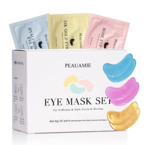 PEAUAMIE Under Eye Patches Gold and...