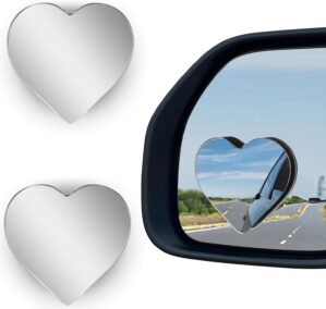 2Pcs Cars Heart Shaped Blind Spot M...