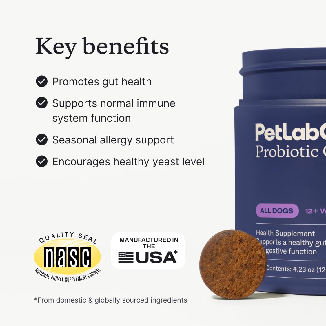 PetLab Co. Probiotics for Dogs, Support Gut Health, Occasional Diarrhea, Digestive Health & Seasonal Allergies - Salmon Flavor - Packaging May Vary - 30 Soft Chews - Image 2