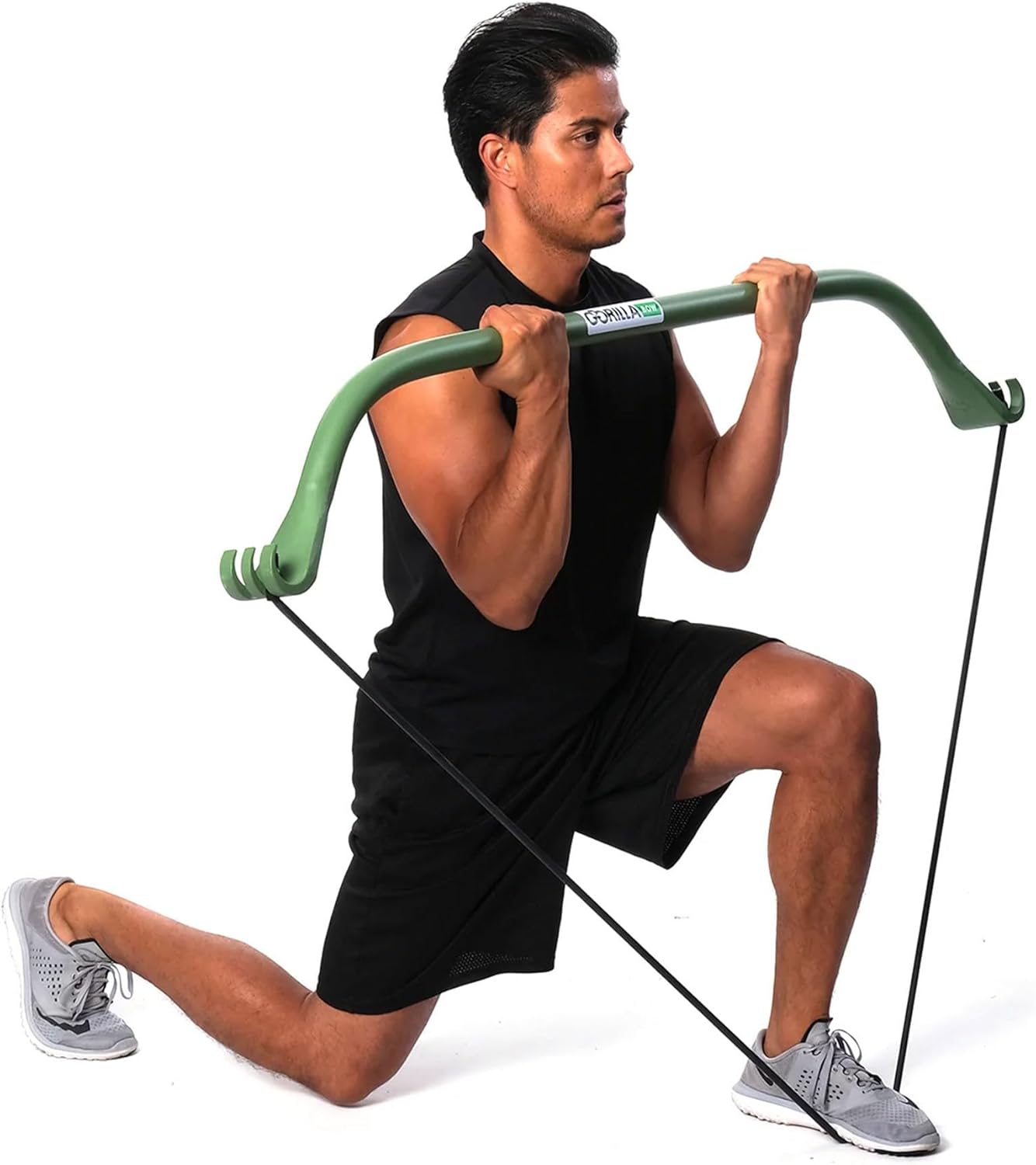 Gorilla Bow Lite All-in-One Home Gym System, Portable Resistance Band Bar for Strength Training, HIIT & Full Body Workouts, Lightweight Design for Home, Travel & Outdoor Use - Image 4