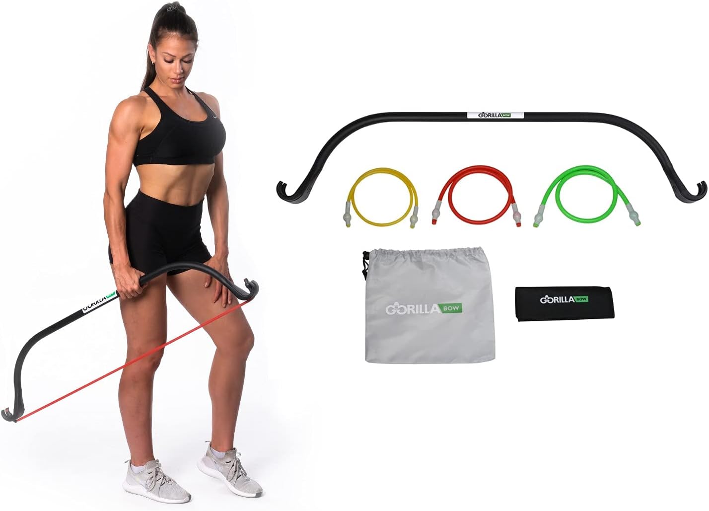 Gorilla Bow Lite All-in-One Home Gym System, Portable Resistance Band Bar for Strength Training, HIIT & Full Body Workouts, Lightweight Design for Home, Travel & Outdoor Use - Image 10