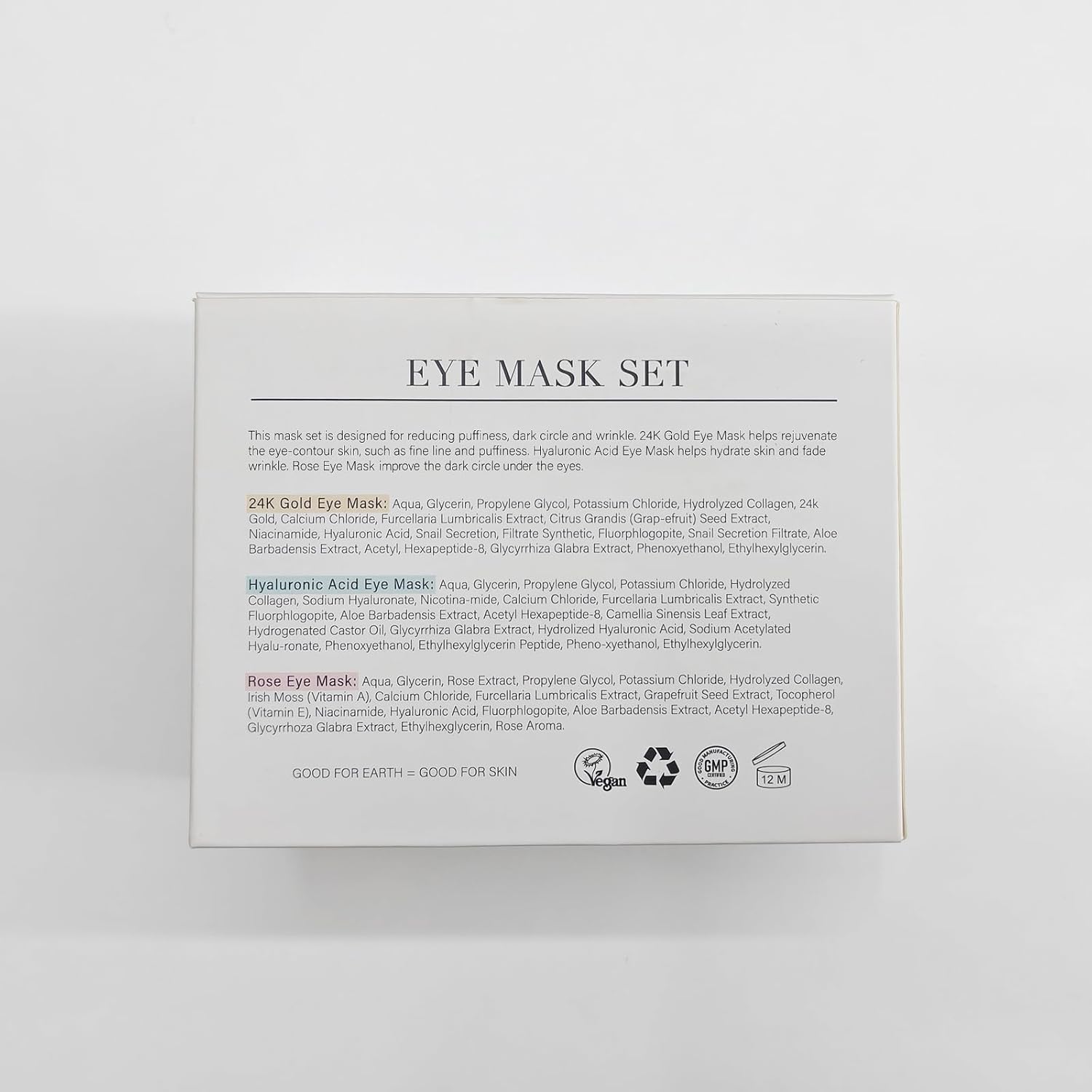 PEAUAMIE Under Eye Patches Gold and Hyaluronic Acid for puffy eyes,Rose Eye Masks for Dark Circles and Puffiness skin care Smooth Wrinkles products 30 Pairs - Image 8