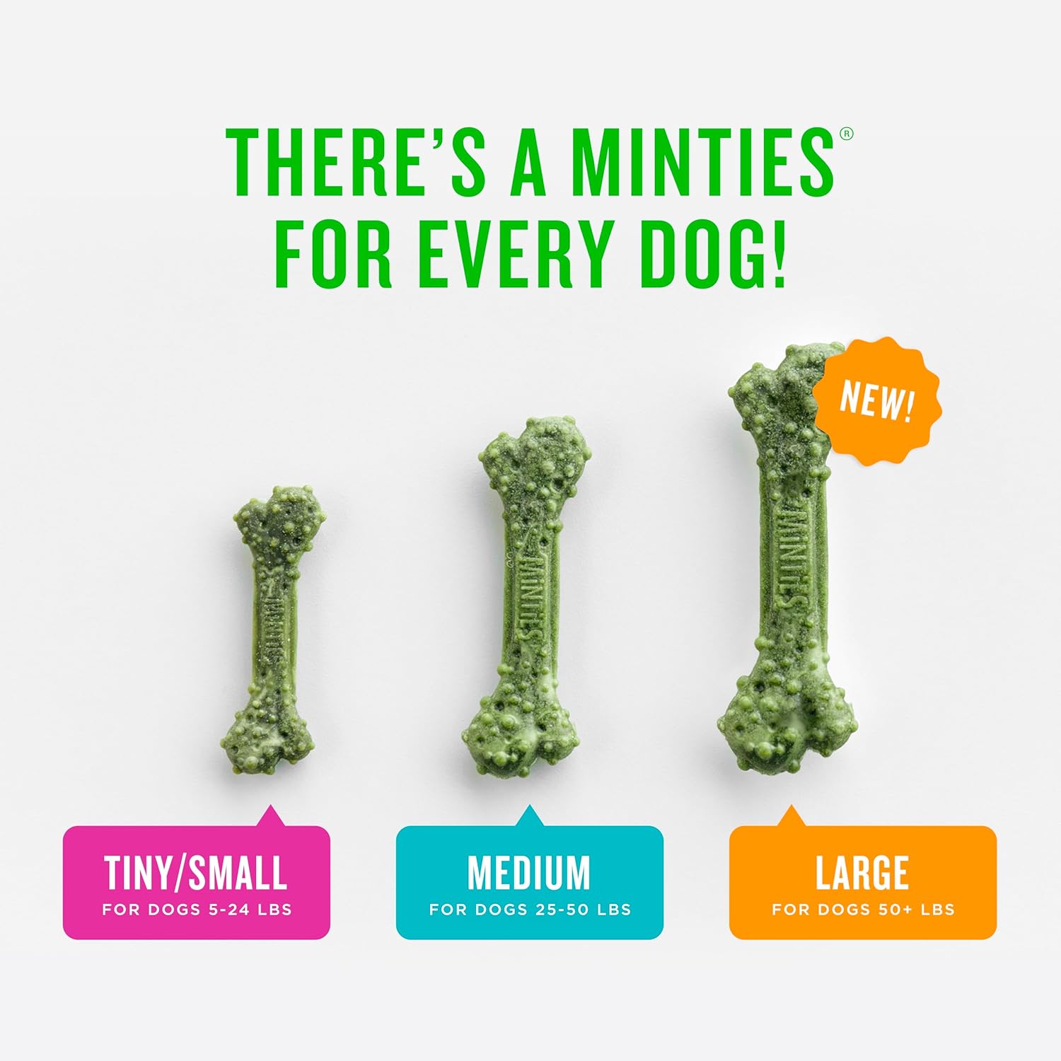 Minties Dog Dental Bone Treats, Tiny/Small Dental Dog Treats, 16 Ounces, Cleans Teeth, Fight Bad Breath, Removes Plaque and Tartar, 40 Count - Image 4