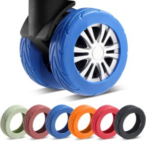 8 Pcs Upgrade Luggage Wheel Covers,...