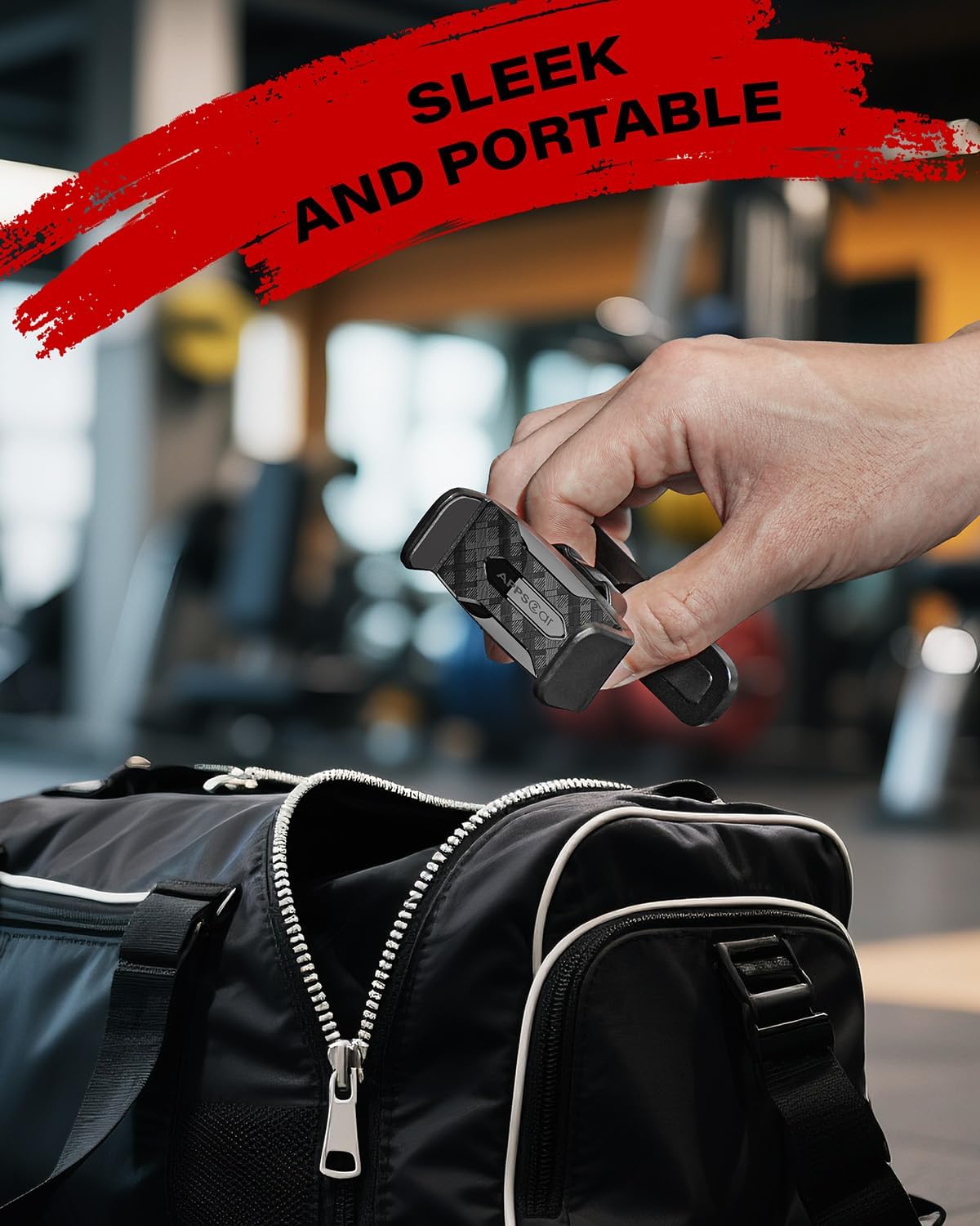 APPS2Car Magnetic Phone Holder for Gym, Alloy Base and Joint for Strong Hold, 360° Adjustable, Compatible with 4.7-6.5 Inch iPhone & Android Phones, Gym Accessories Gift for Men Women - Image 8