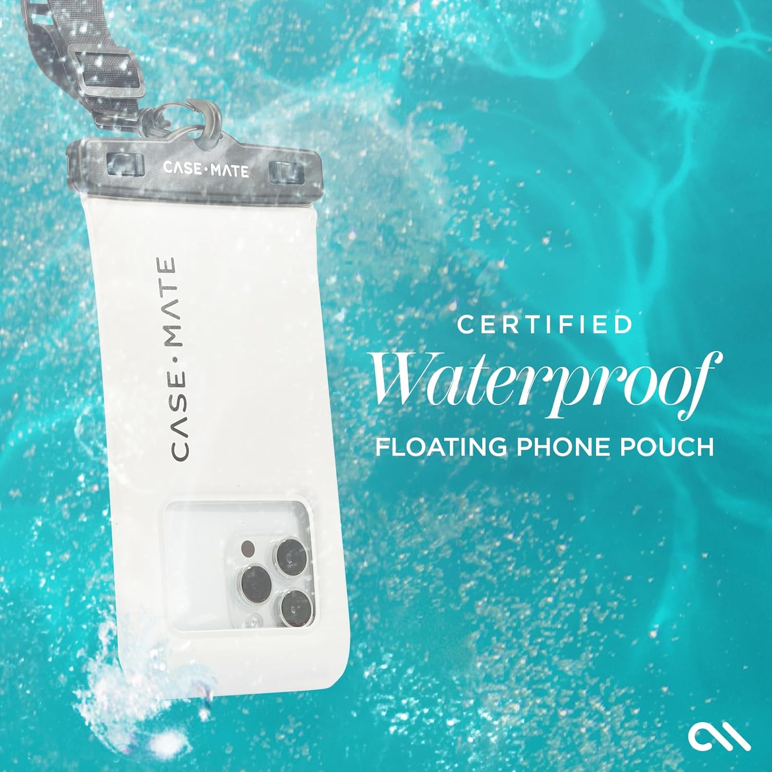 Case-Mate 2 Pack IP68 Waterproof Phone Pouch - Floating Waterproof Phone Case w/Crossbody Lanyard - Beach Cruise Ship Travel Essentials - Compatible w/All Devices, Touchscreen Friendly - Sand Dollar - Image 4
