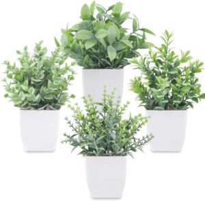 Der Rose 4 Pack Fake Plants Mini Ar...