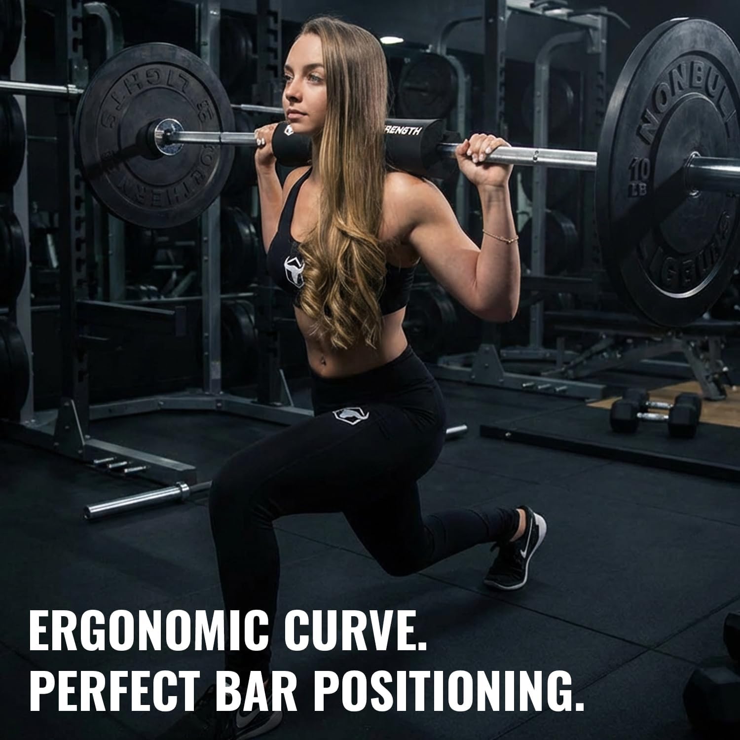 Advanced Squat Pad - Barbell Pad for Hip Thrusts, Squats & Lunges - Neck & Shoulder Squat Bar Pad Cushion Support Foam for Extra Comfort - Image 4