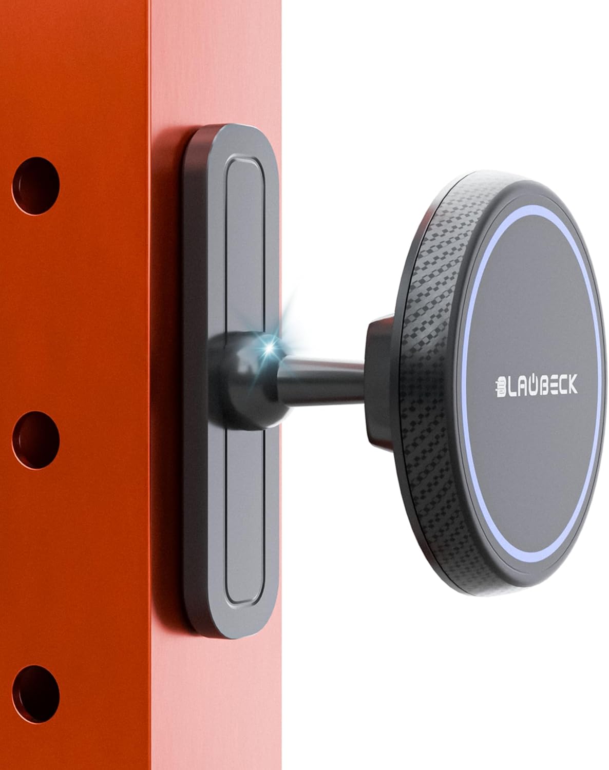 Magnetic Gym Phone Mount for MagSafe Accessories – Dual Magnet Stand for iPhone 17 and Android compatible with MagSafe Phone Stand with Alloy Base – Gym Essentials for Workouts Recording, Home, Garage