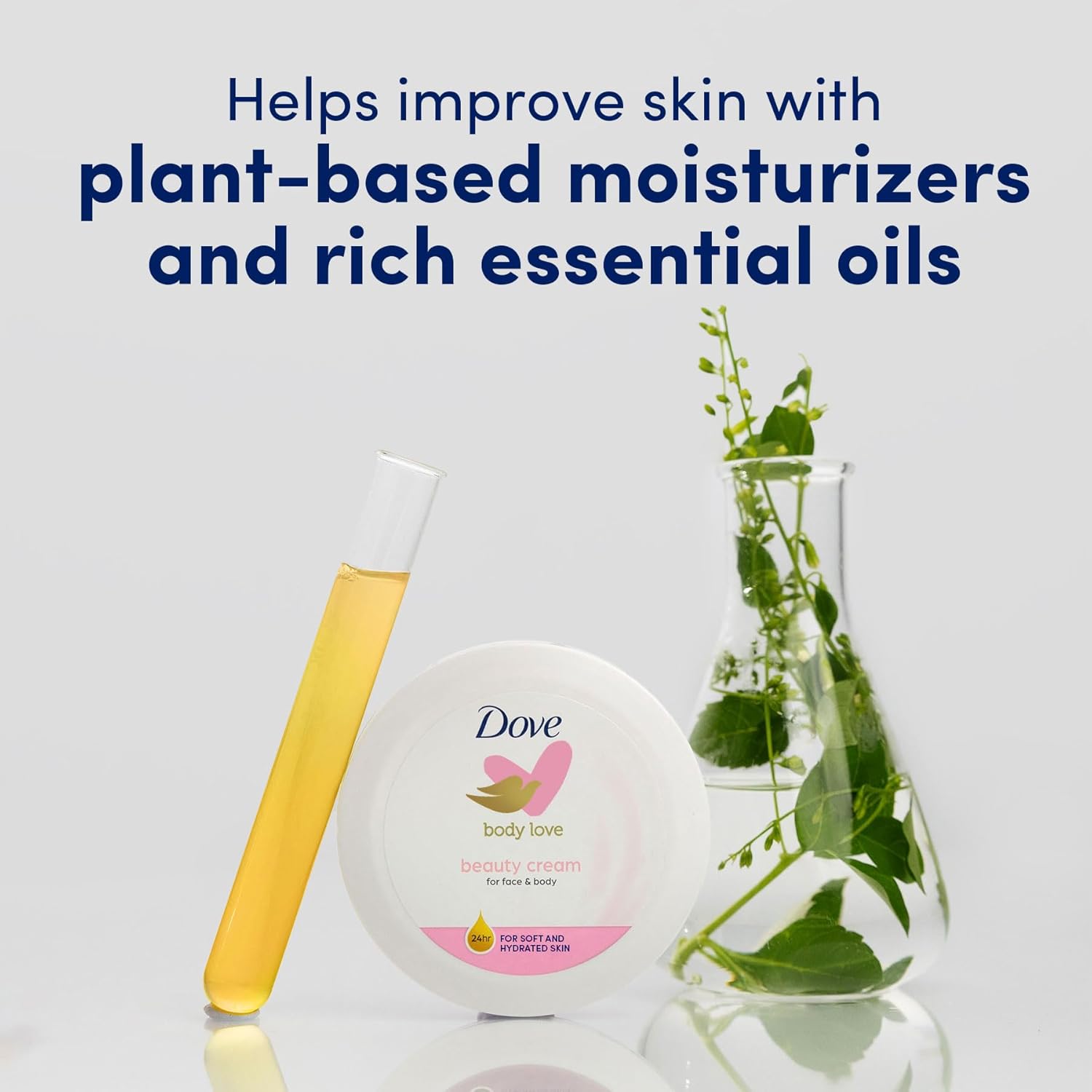 Dove Nourishing Body Care, Face, Hand, and Body Beauty Cream for Normal to Dry Skin Lotion for Women with 24-Hour Moisturization, 4-Pack, 2.53 Oz Each Jar - Image 9