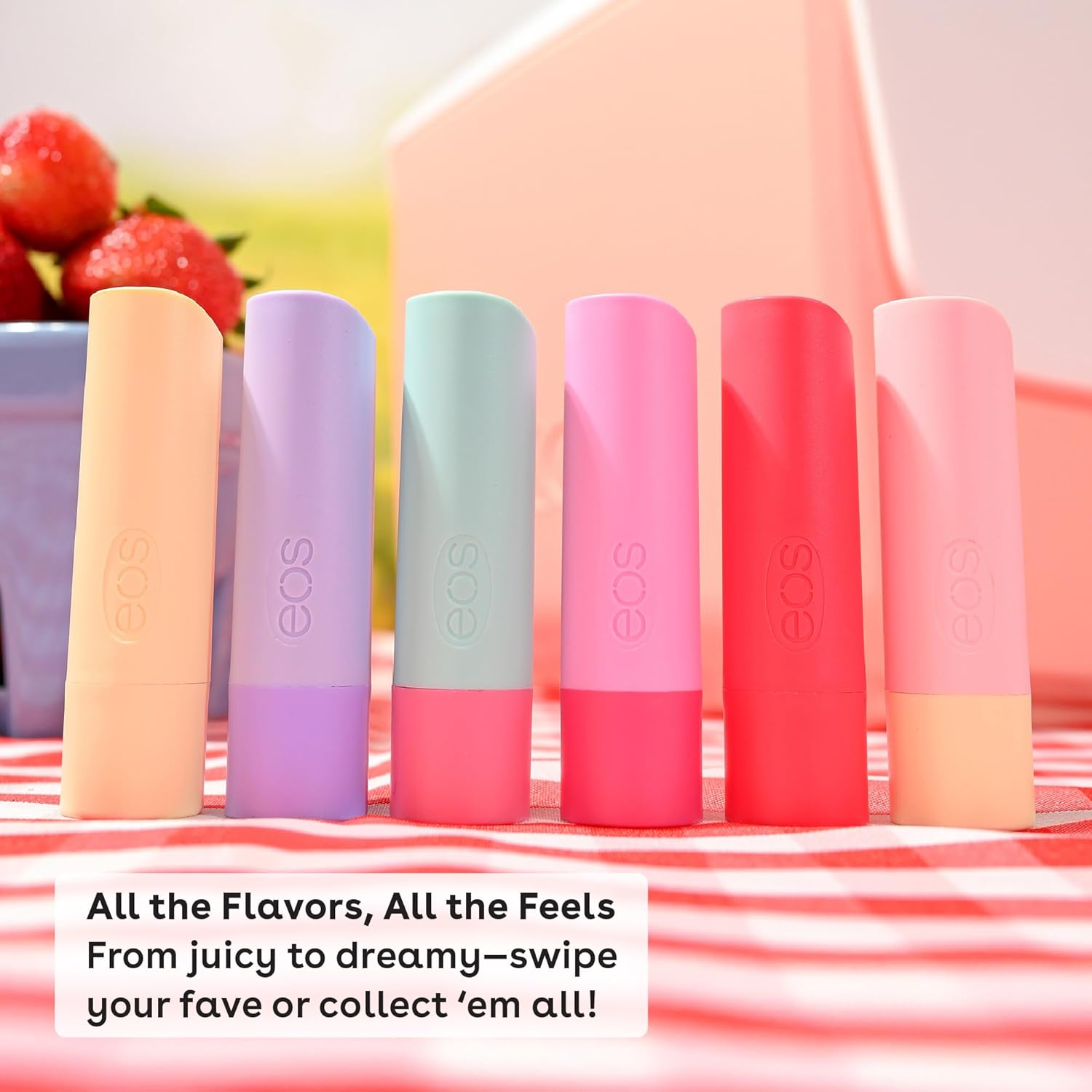 eos Natural Shea Lip Balm- Birthday Cake, All-Day Moisture, Shea Butter, Dry Lip Care, 0.14 oz - Image 6