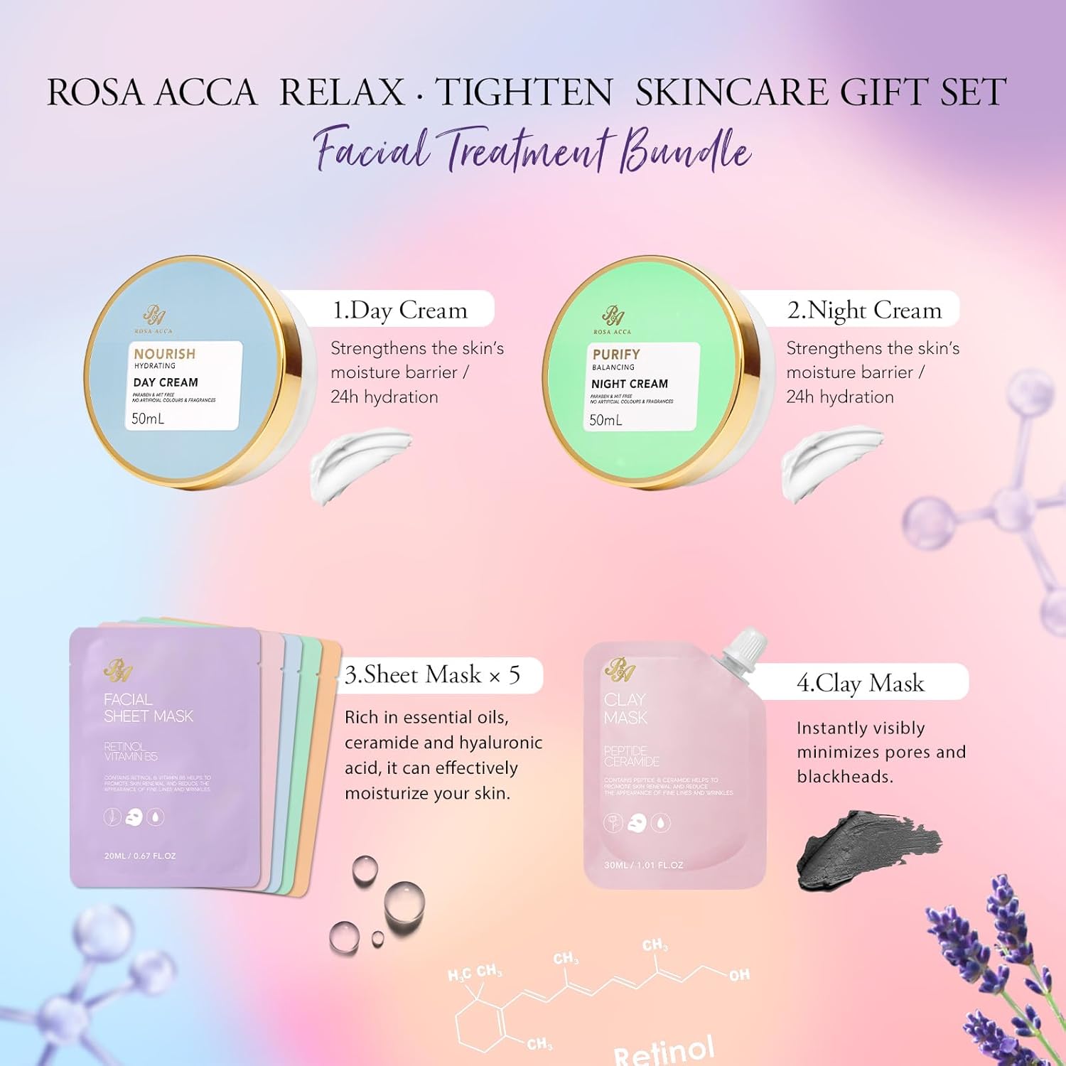 Mother's Day Gifts for Mom, 23 Pcs Hydrating Face Skin Care Set, Bath and Body Gifts Basket Set for Women, Anniversary, Self Care Gift Set, Present, Birthday Gift, Christmas, Anniversary, Teen, Wife - Image 3