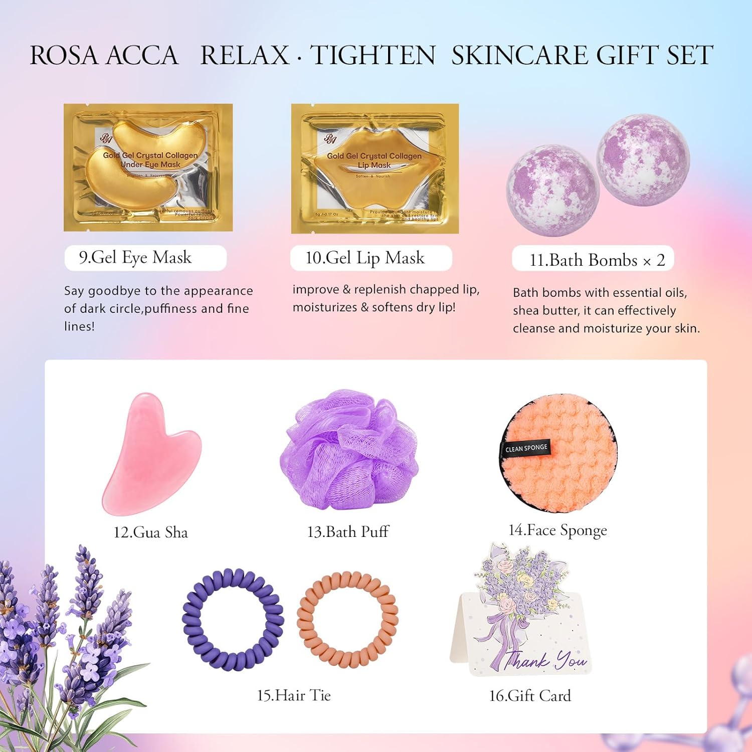 Mother's Day Gifts for Mom, 23 Pcs Hydrating Face Skin Care Set, Bath and Body Gifts Basket Set for Women, Anniversary, Self Care Gift Set, Present, Birthday Gift, Christmas, Anniversary, Teen, Wife - Image 5