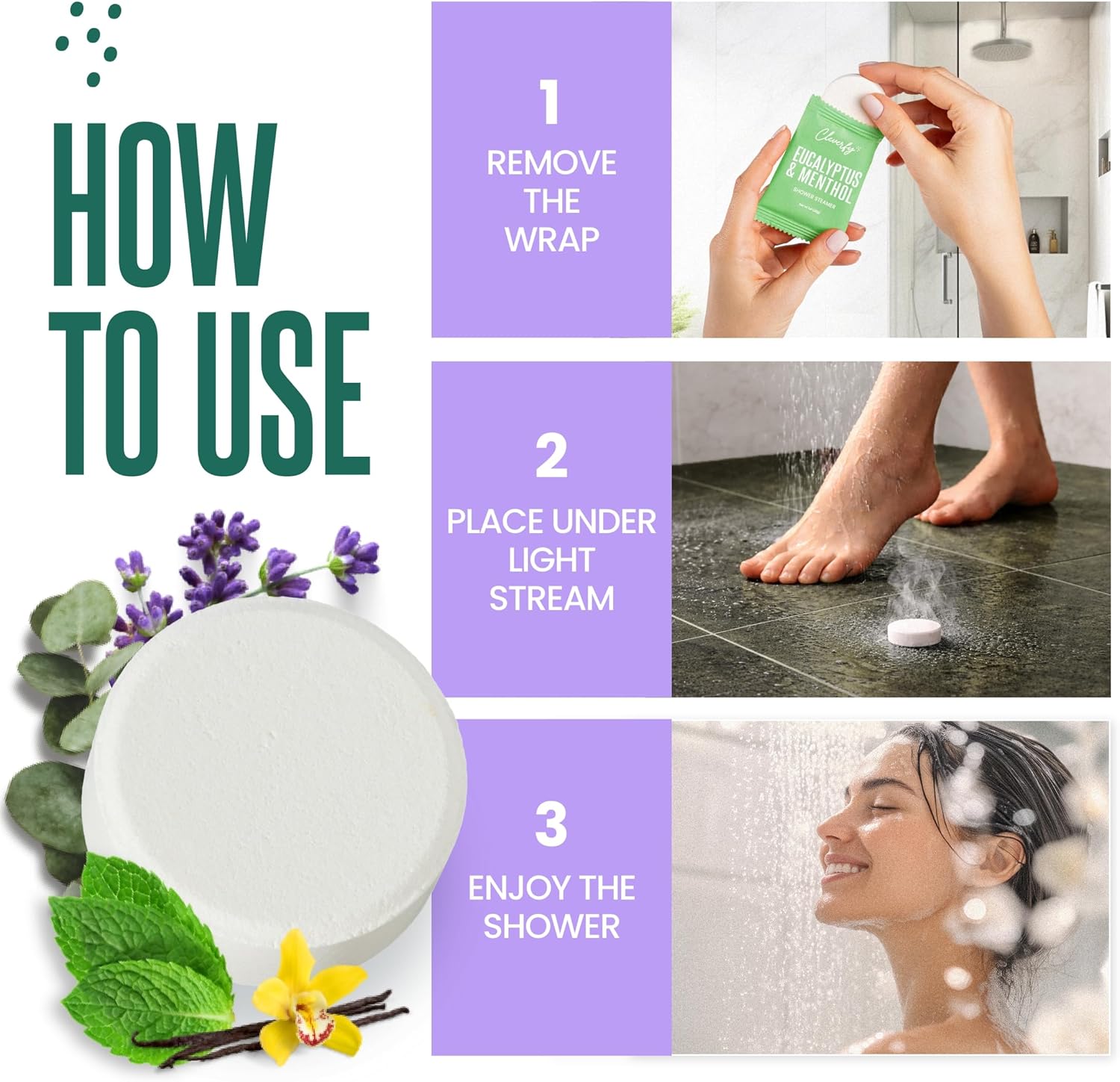 Cleverfy Shower Steamers Aromatherapy - Birthday Gifts for Women, Mom, Wife, Grandma, Her, Best Friend, Daughter, Sister, Teens & Girlfriend - 6 Tablets - Image 7