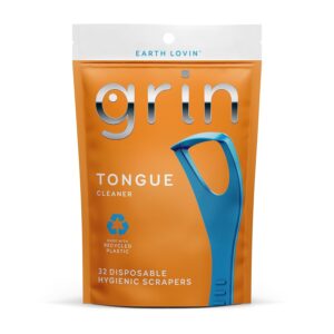 GRIN Tongue Cleaner, 32 Count, Disp...