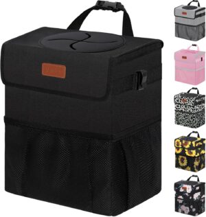 Vankor Car Trash Can Bin with Lid H...