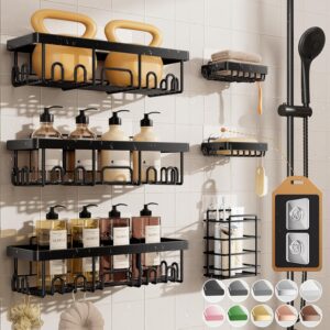 Veken Shower Caddy 6-Pack, Advanced...