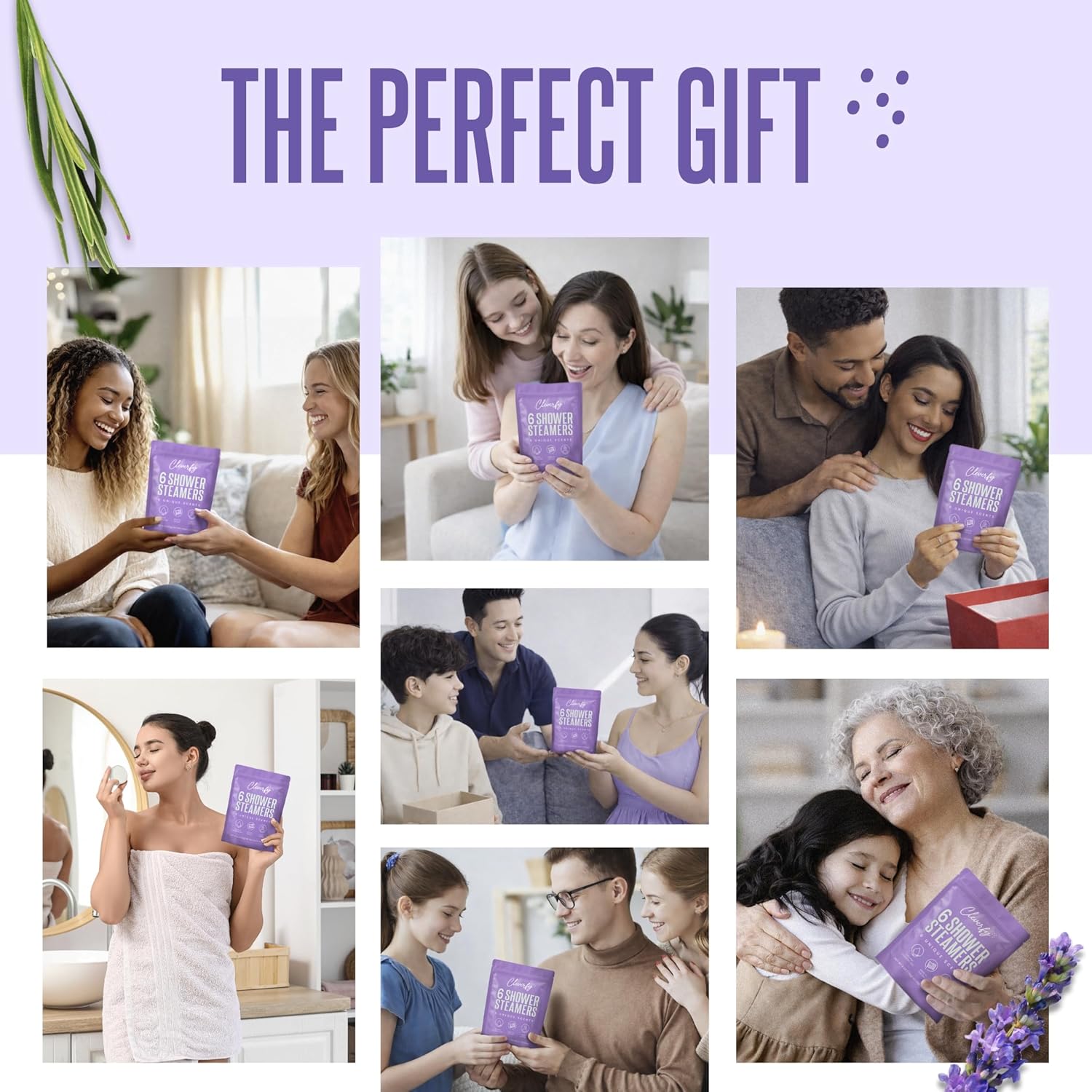 Cleverfy Shower Steamers Aromatherapy - Birthday Gifts for Women, Mom, Wife, Grandma, Her, Best Friend, Daughter, Sister, Teens & Girlfriend - 6 Tablets - Image 6