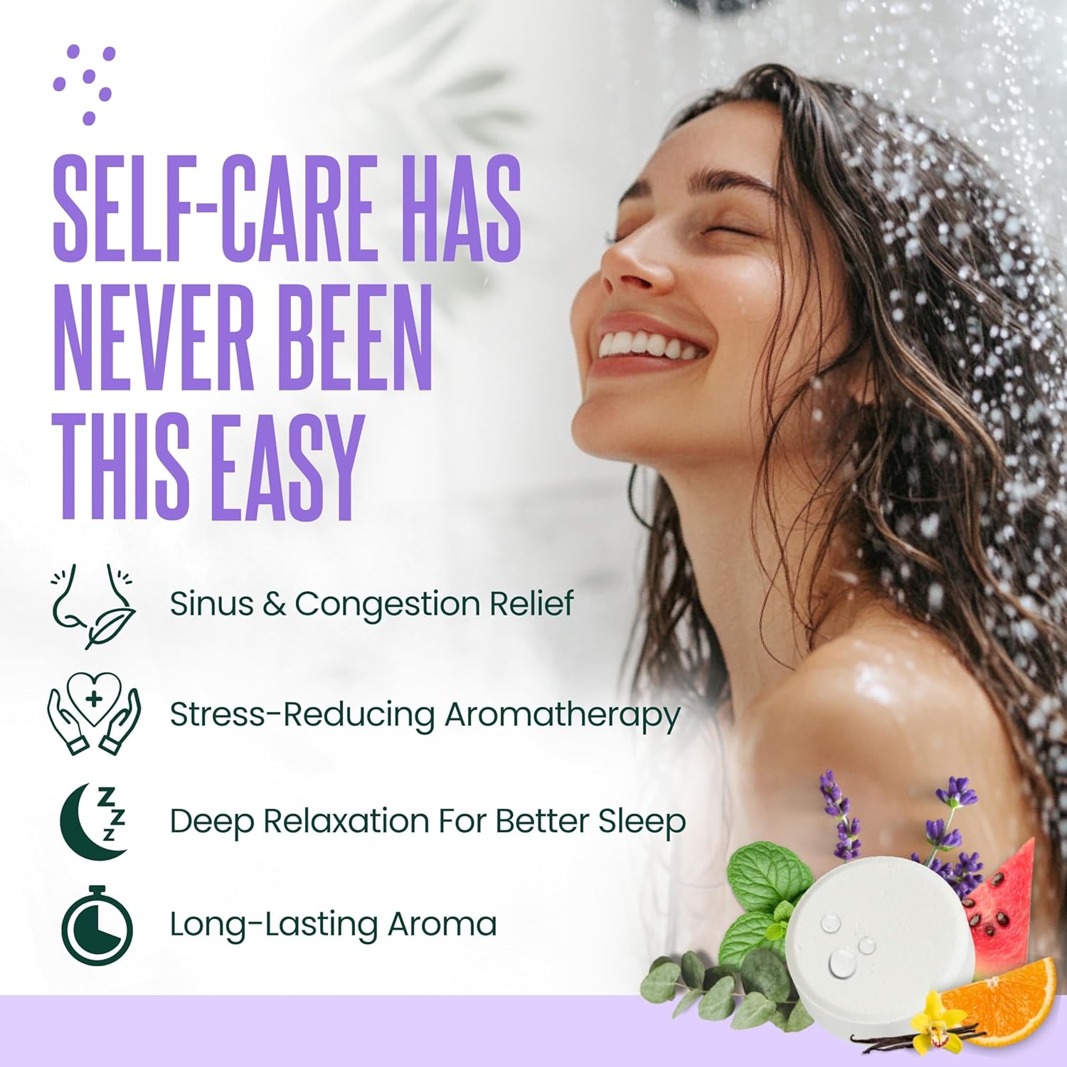 Cleverfy Shower Steamers Aromatherapy - Birthday Gifts for Women, Mom, Wife, Grandma, Her, Best Friend, Daughter, Sister, Teens & Girlfriend - 6 Tablets - Image 3