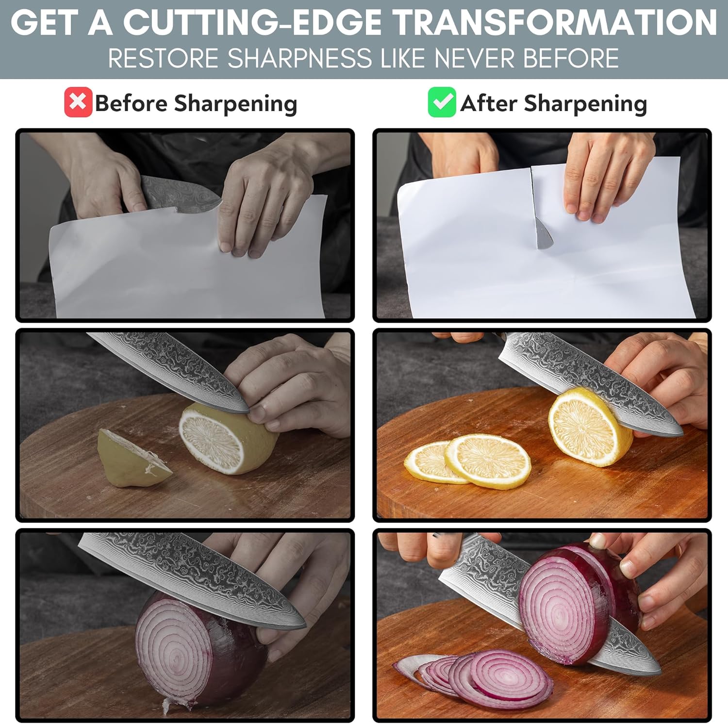 PATENTED ORIGINAL ADJUSTABLE ROLLING KNIFE SHARPENER KIT: Adjustable Height, 10° to 40° for 30 Angle Options, Removeable Diamond Plates with Travel Case - Kitchen Knife Sharpener - Image 8